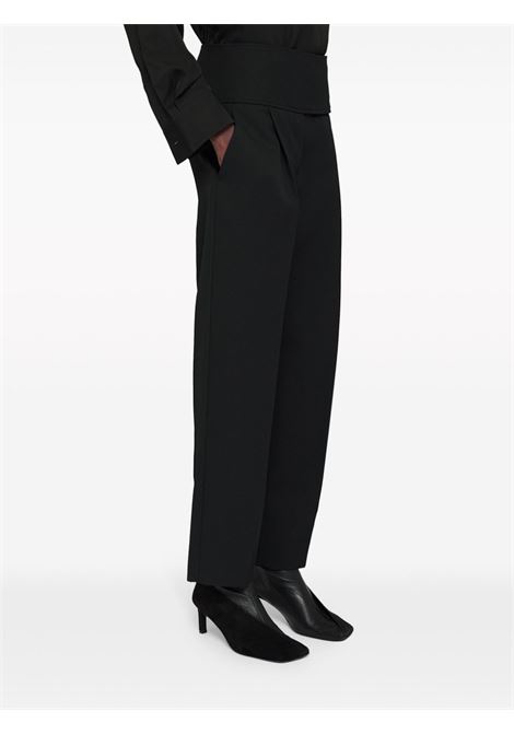 Black high-waist cropped trousers - women JIL SANDER | J52KA0008J40002001